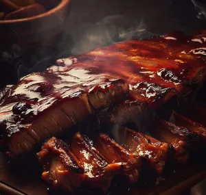 Foto da receita de Costelinha de Porco com Barbecue