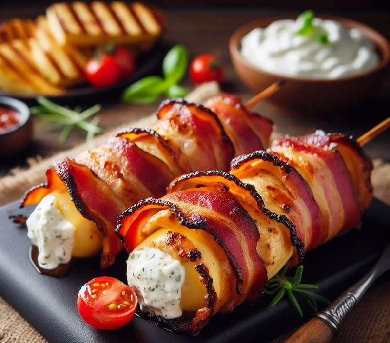 Foto da receita Frango com bacon e queijo coalho