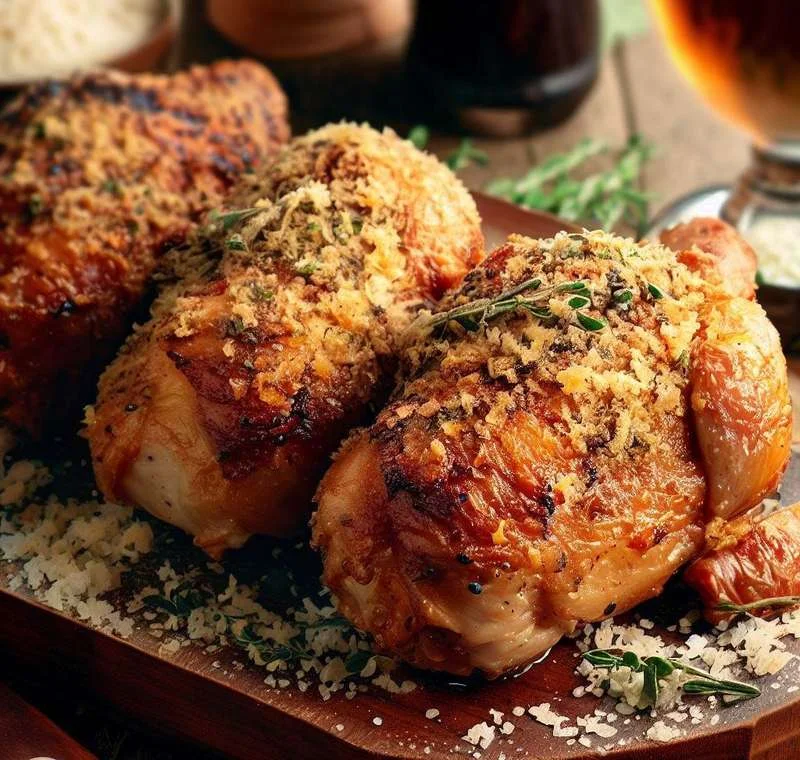 Foto da receita Frango com Crosta de Ervas e Parmesão