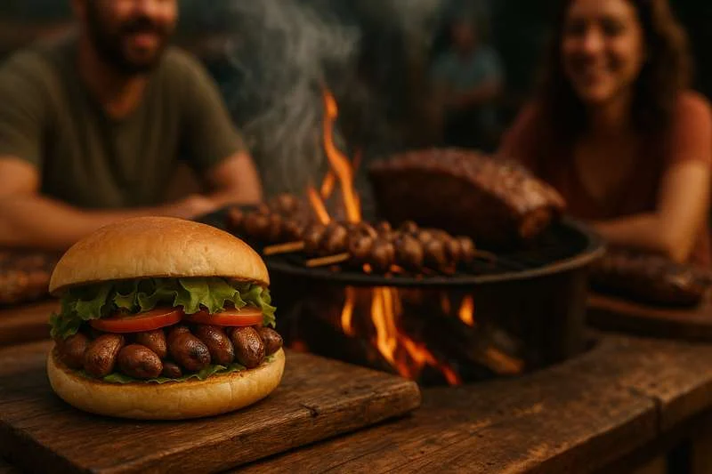 Foto da receita Lanche de Coração de Frango: Sabor Autêntico do Churrasco
