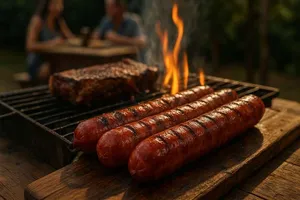 Foto da receita de Linguiça Calabresa Defumada na Churrasqueira
