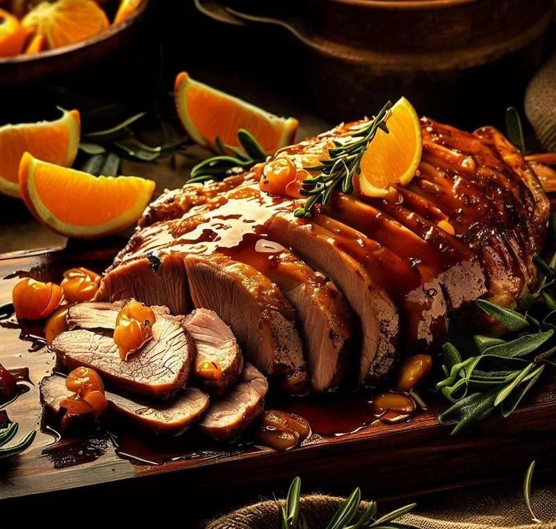 Foto da receita Lombo de Porco com Molho de Laranja