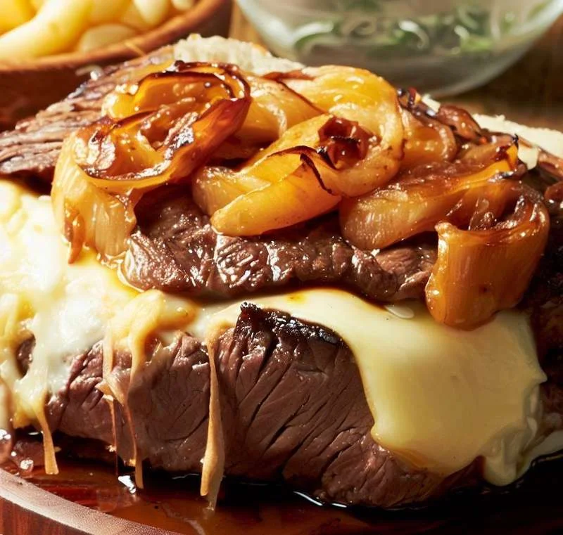 Foto da receita Picanha Recheada com Queijo Brie e Cebola Caramelizada