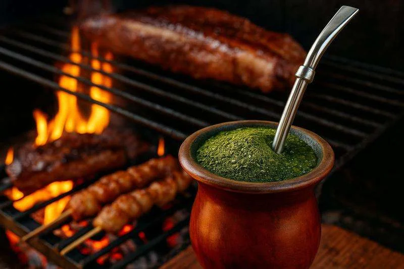 Foto da receita Como preparar chimarrão perfeito para o churrasco