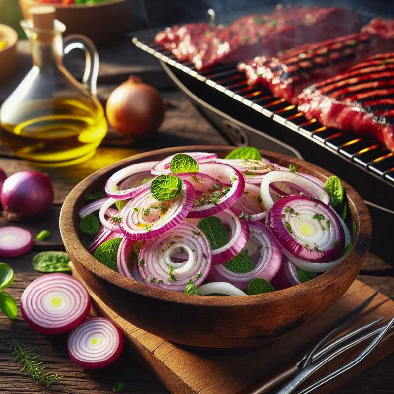 Foto da receita Salada de Cebola Defumada